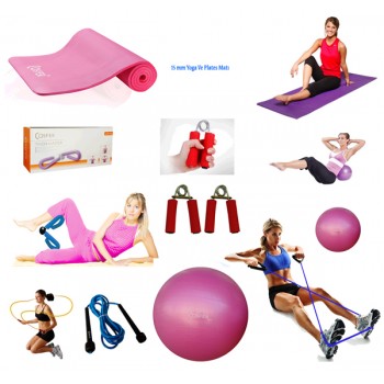 Cosfer Endpoint Pilates Seti 2 4mmYoga Matı Pembe